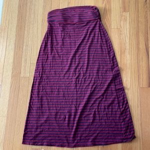 J. Crew Striped Jersey Maxi Skirt